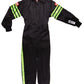 RaceQuip Green Trim SFI-1 JR. Suit - Kids Medium
