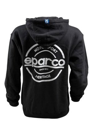 Sparco Sweatshirt Hooded S-Seal Blk Xsml