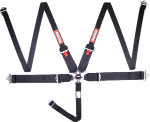RaceQuip Black SFI CAMLOCK 5pt PD Lap HNR Seat Belt