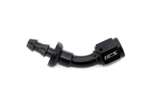 HPS Performance -4 30 Degree Push-On Aluminum Hose End