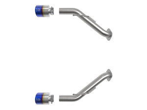 aFe Takeda Stainless Steel Axle-Back Exhaust System w/ Blue Flame Tip 2023+ Nissan Z V6-3.0L (tt)