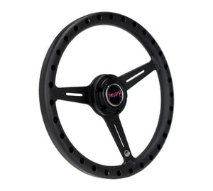 NRG Aluminum Steering Wheel 330mm - Extra Light - Ergonomic Grip - Anadized Black