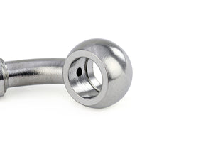 HPS Performance 45 Degree 10mm Banjo -3 Stainless Hose End