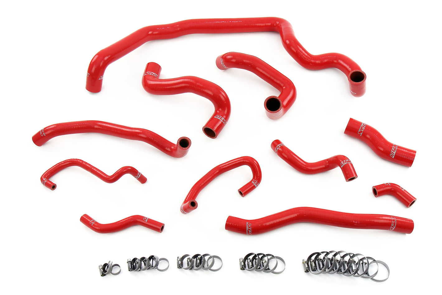 HPS Performance Silicone Hose Kit - Air Intake Hose 57-1995-RED