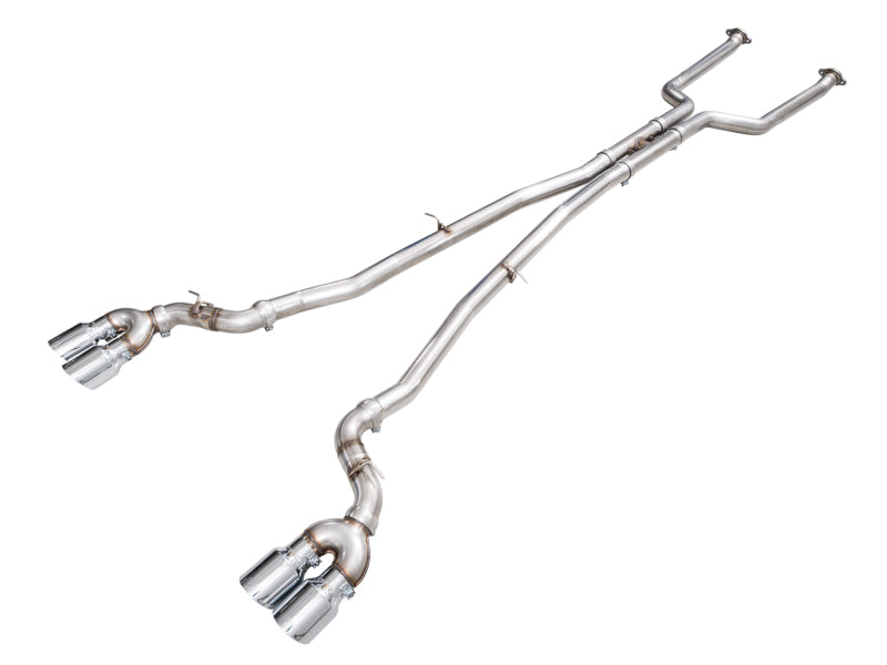 AWE BMW G90/G99 M5 Track Edition Catback Exhaust - Chrome Silver Tips