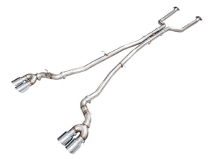 AWE BMW G90/G99 M5 Track Edition Catback Exhaust - Chrome Silver Tips
