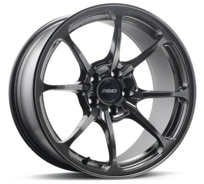 Volk Racing NE24 19x8.5 +45 5x108 Shining Black Metal