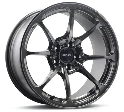 Volk Racing NE24 19x9 +23 5x120 Shining Black Metal