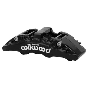 Wilwood Caliper-Aero6-L/H - Black Powder Coat 1.62/1.62/1.25in Pistons 1.75in Disc 13-18 Ram 1500