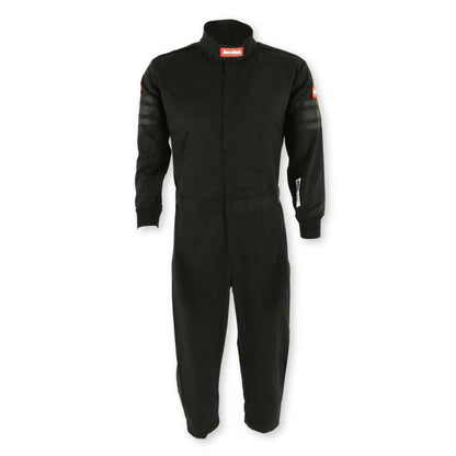 RaceQuip Black Trim SFI-1 JR. Suit - Kids Medium