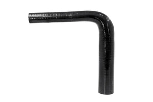 HPS 1/2" - 5/8" ID High Temp 4-ply Reinforced Silicone 90 Degree Elbow Reducer Hose Black (13mm - 16mm ID)