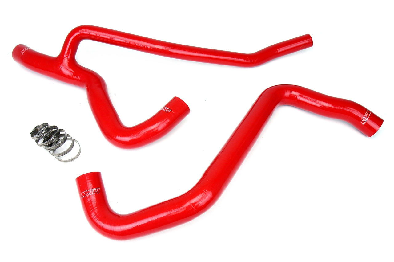 HPS Performance High Temp Reinforced Silicone Radiator Coolant Hose Kit Red 57-1014-RED