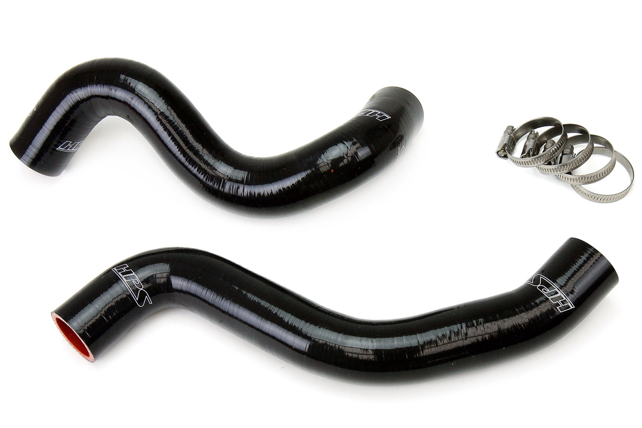 HPS Performance High Temp Reinforced Silicone Radiator Coolant Hose Kit Black 57-1058-BLK