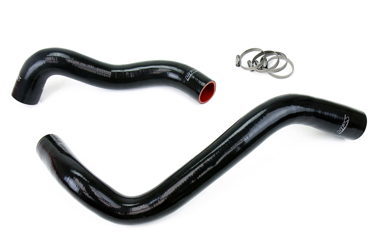 HPS Performance High Temp Reinforced Silicone Radiator Coolant Hose Kit Black 57-1074-BLK