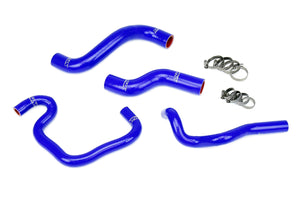 HPS Performance High Temp Reinforced Silicone Radiator and Heater Coolant Hose Kit Blue 57-1080-BLUE
