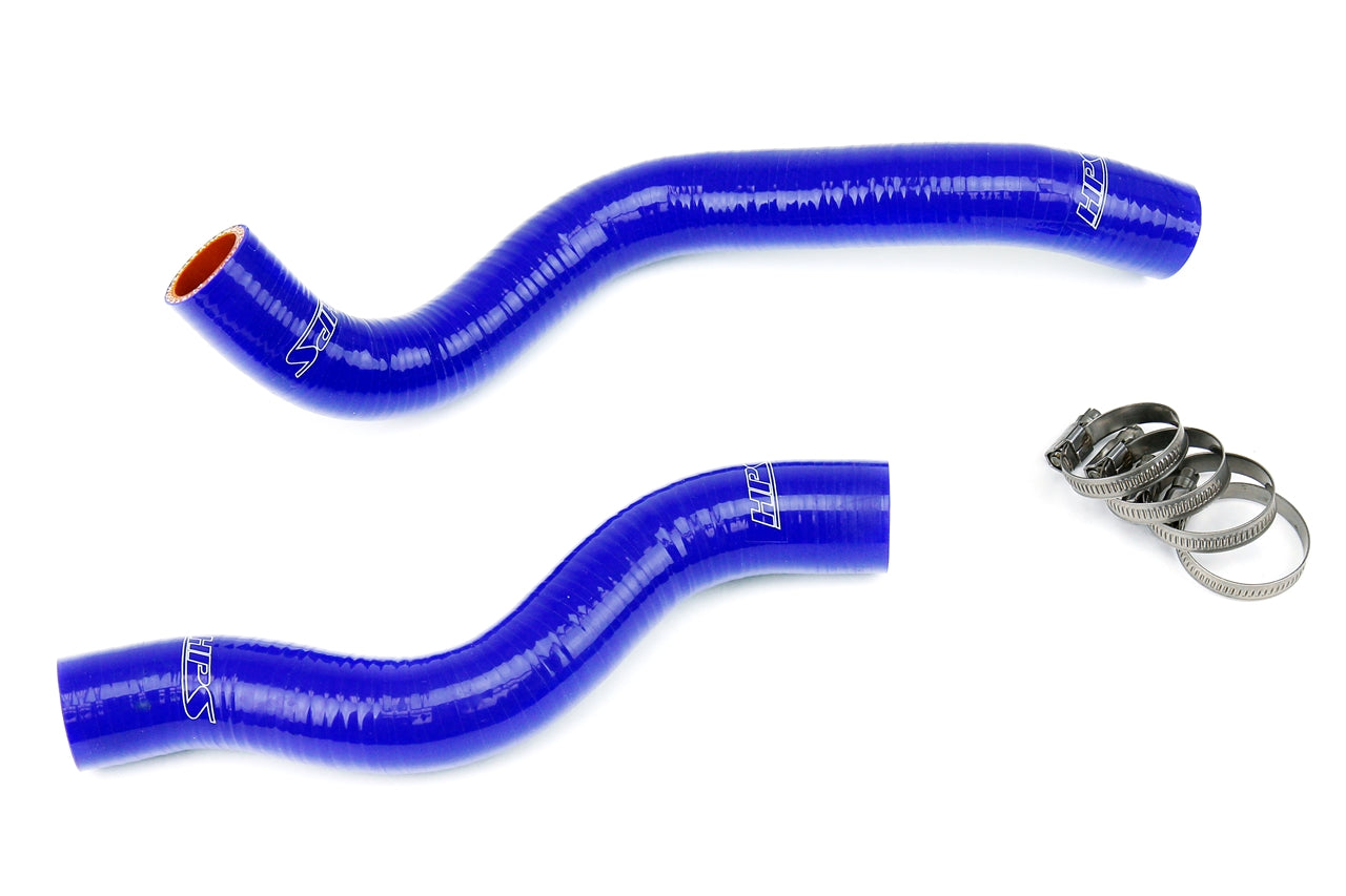 HPS Performance High Temp Reinforced Silicone Radiator Coolant Hose Kit Blue 57-1200-BLUE