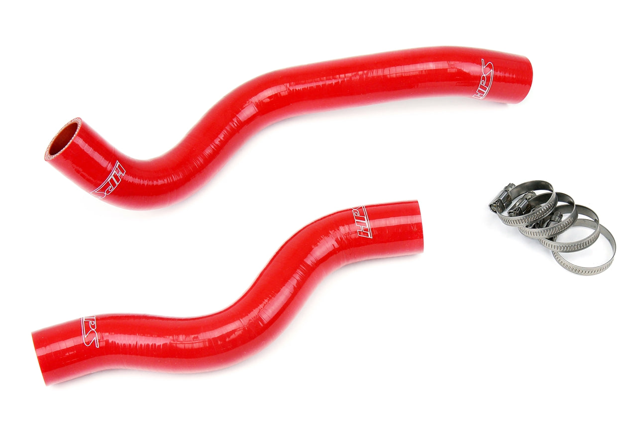 HPS Performance High Temp Reinforced Silicone Radiator Coolant Hose Kit Red 57-1200-RED