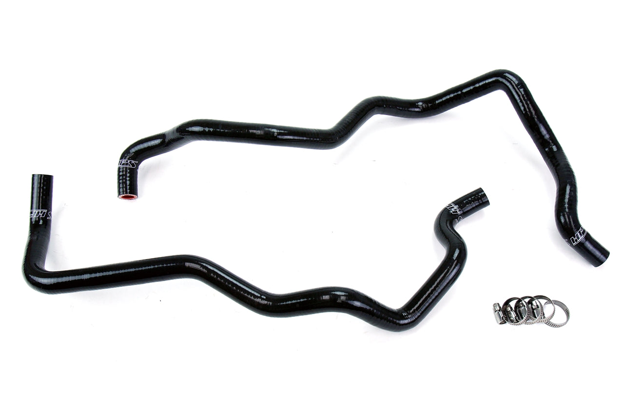 HPS Performance High Temp Reinforced Silicone Heater Coolant Hose Kit Black 57-1220H-BLK
