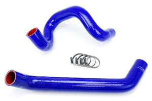 HPS Performance High Temp Reinforced Silicone Radiator Coolant Hose Kit Blue 57-1220R-BLUE