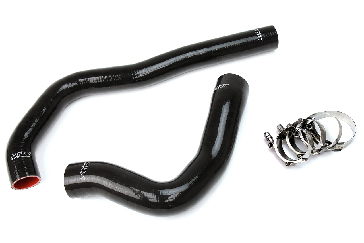 HPS Performance High Temp Reinforced Silicone Radiator Coolant Hose Kit Black 57-1222-BLK