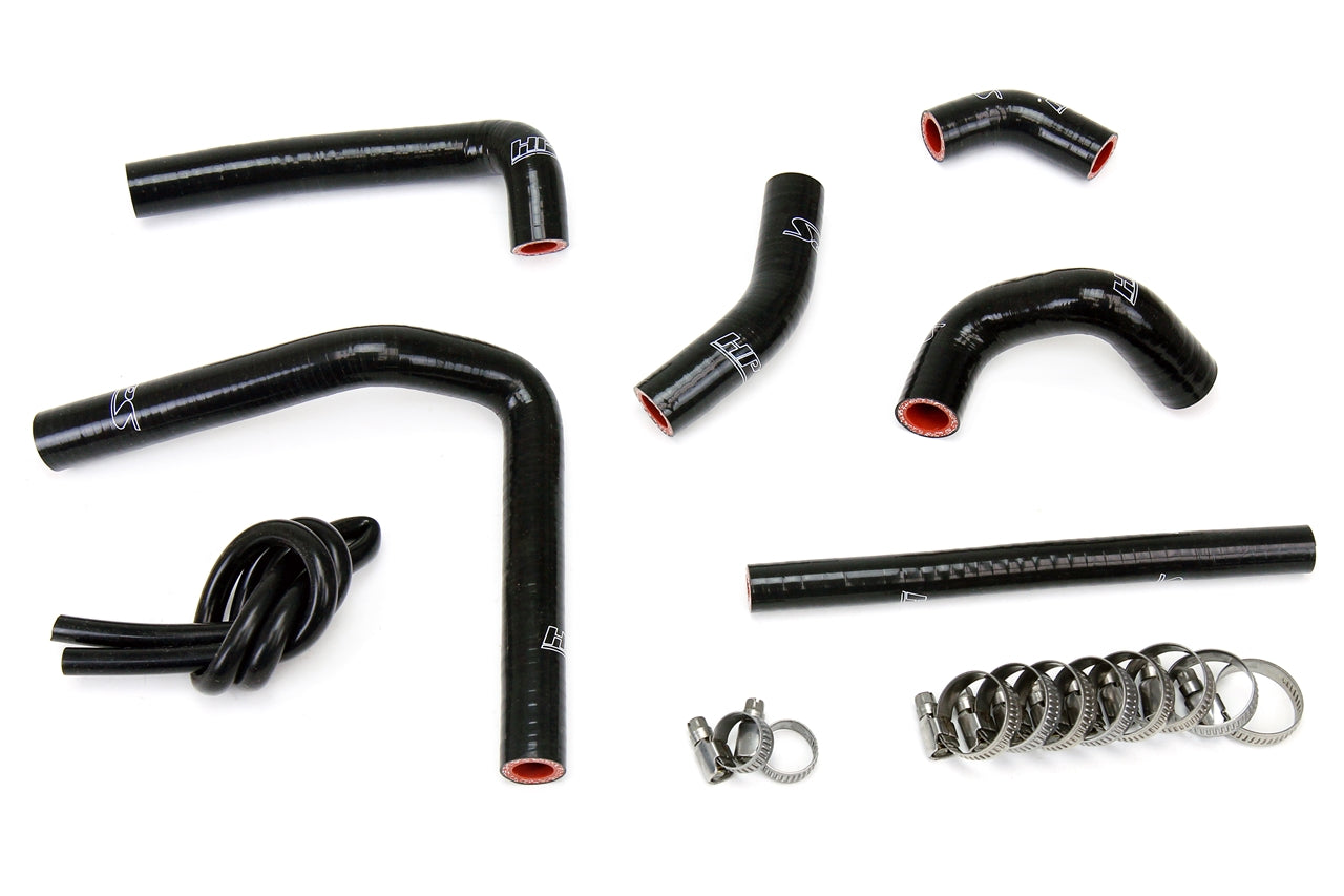 HPS Performance High Temp Reinforced Silicone Radiator Coolant Hose Kit Black 57-1233-BLK