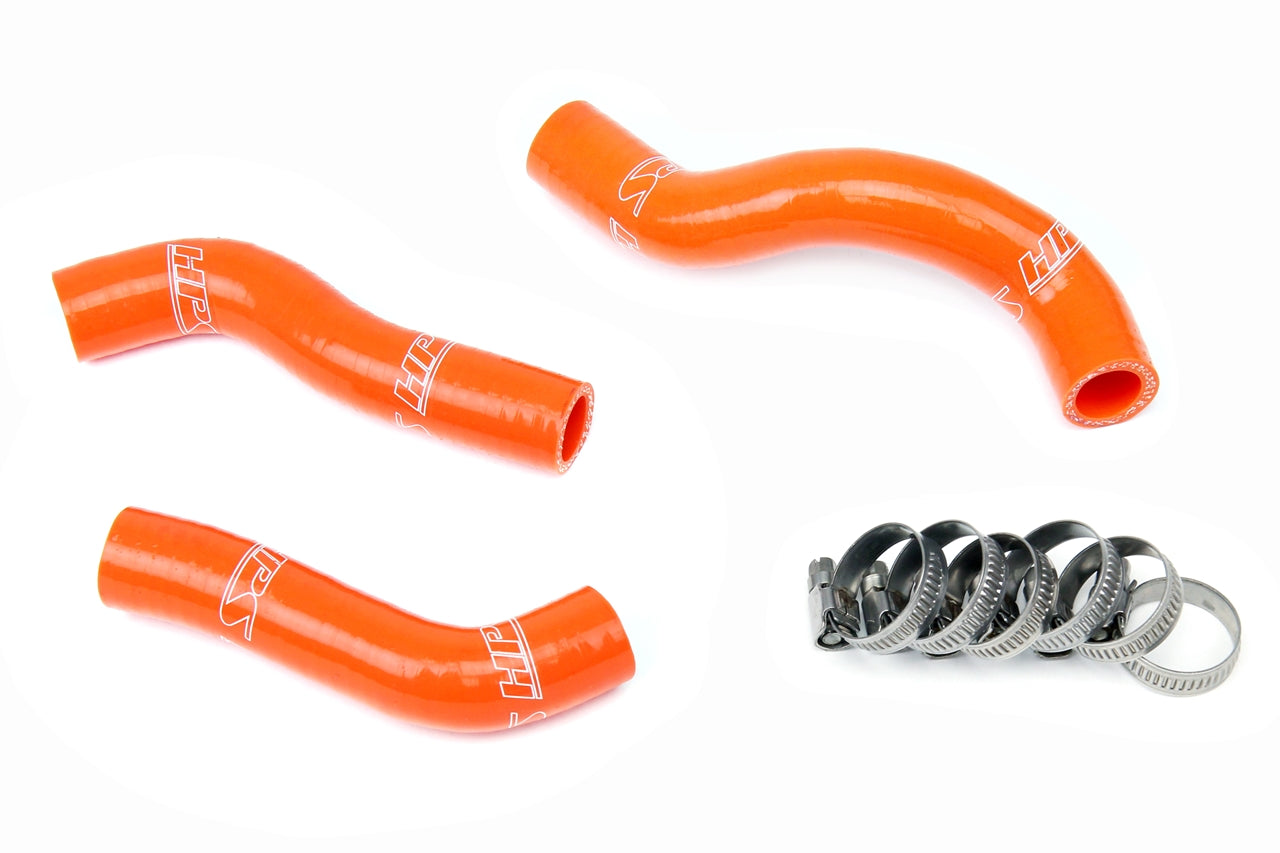 HPS Performance High Temp Reinforced Silicone Radiator Coolant Hose Kit Orange 57-1249-ORG