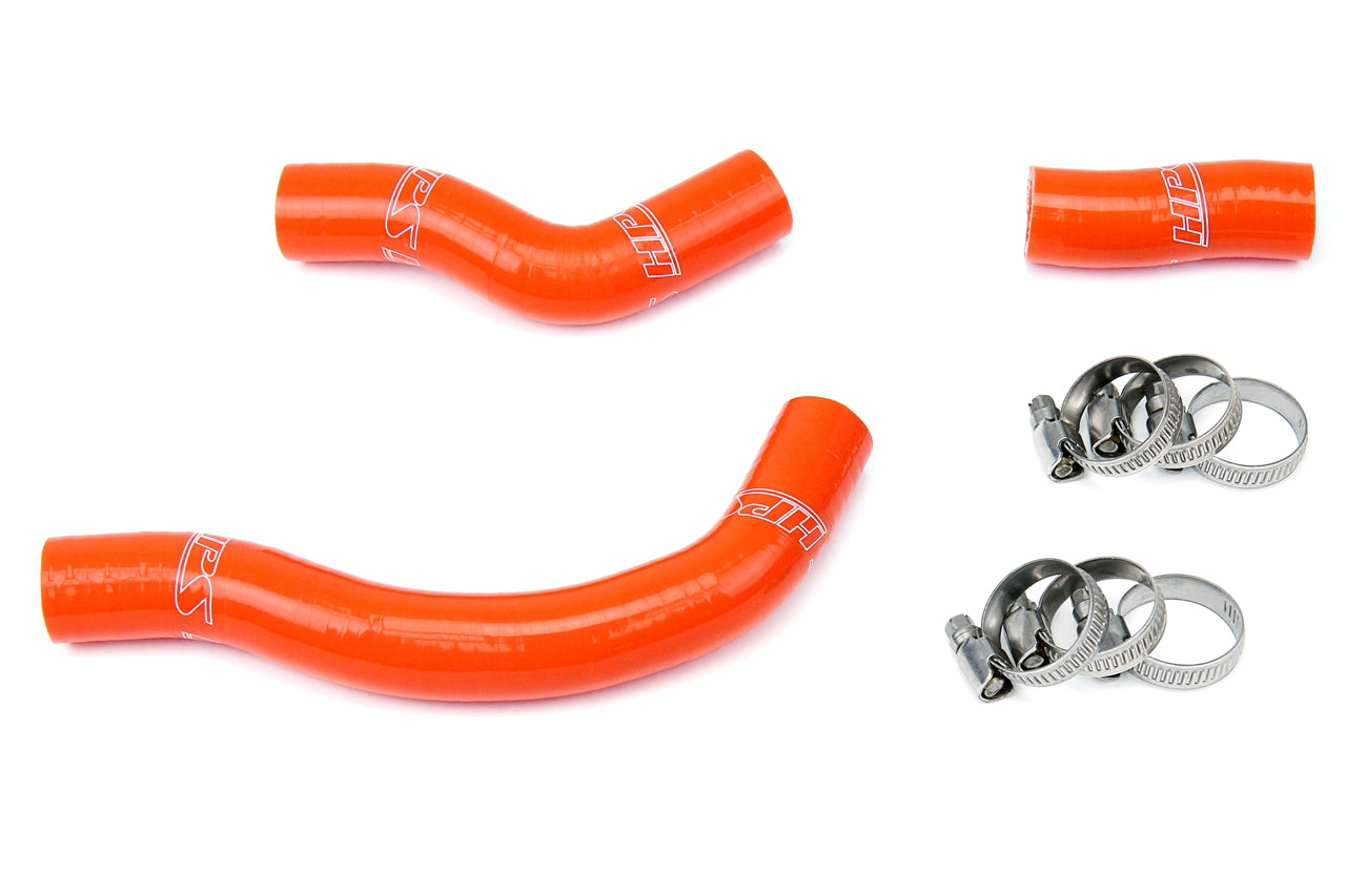 HPS Performance High Temp Reinforced Silicone Radiator Coolant Hose Kit Orange 57-1250-ORG
