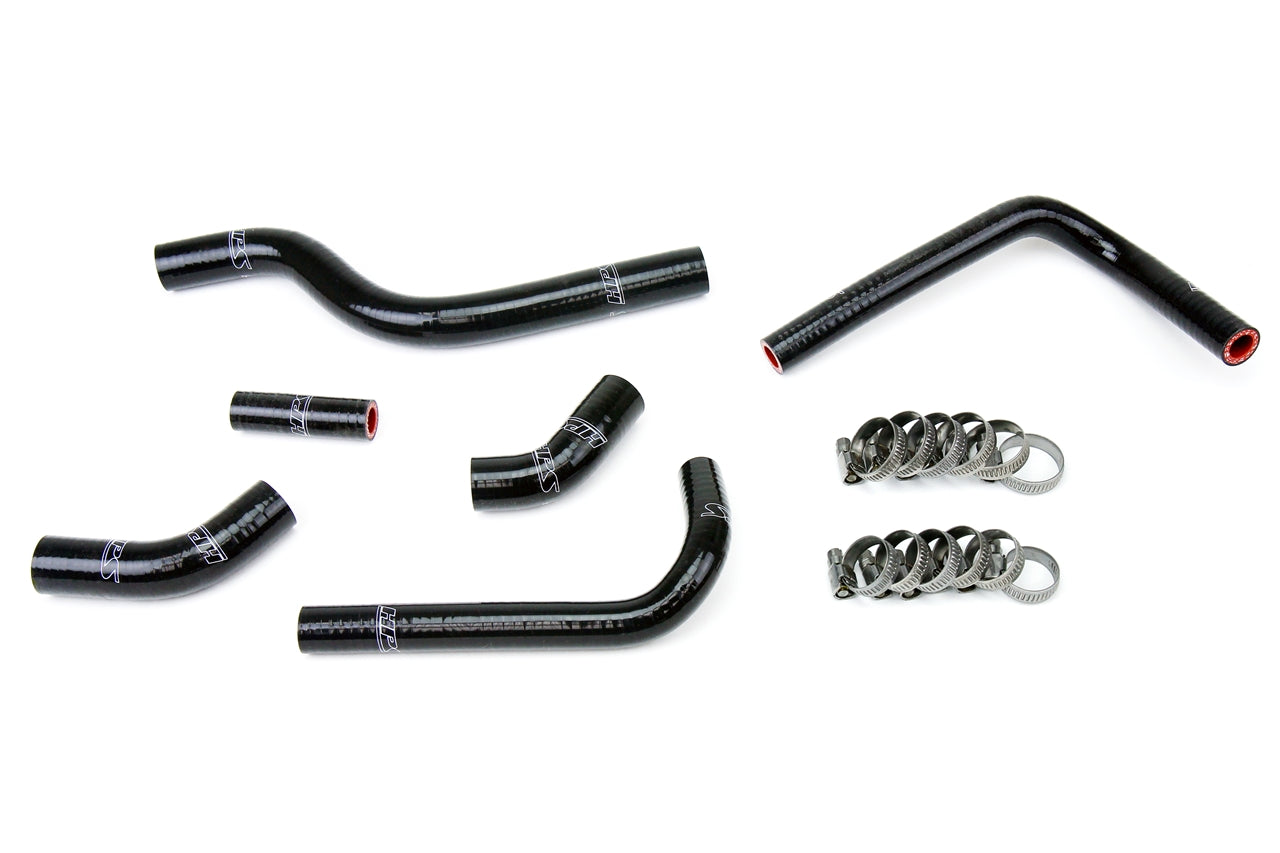 HPS Performance High Temp Reinforced Silicone Radiator Coolant Hose Kit Black 57-1252-BLK