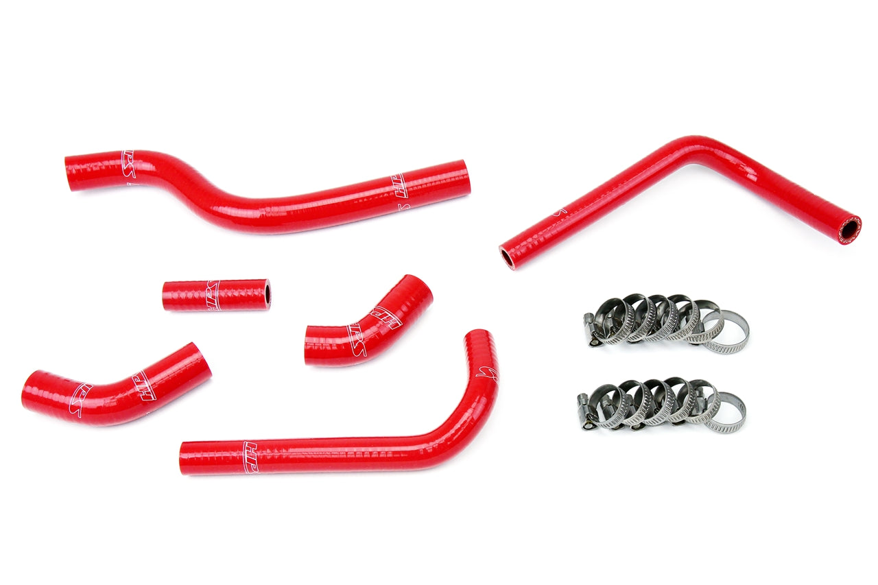 HPS Performance High Temp Reinforced Silicone Radiator Coolant Hose Kit Red 57-1252-RED