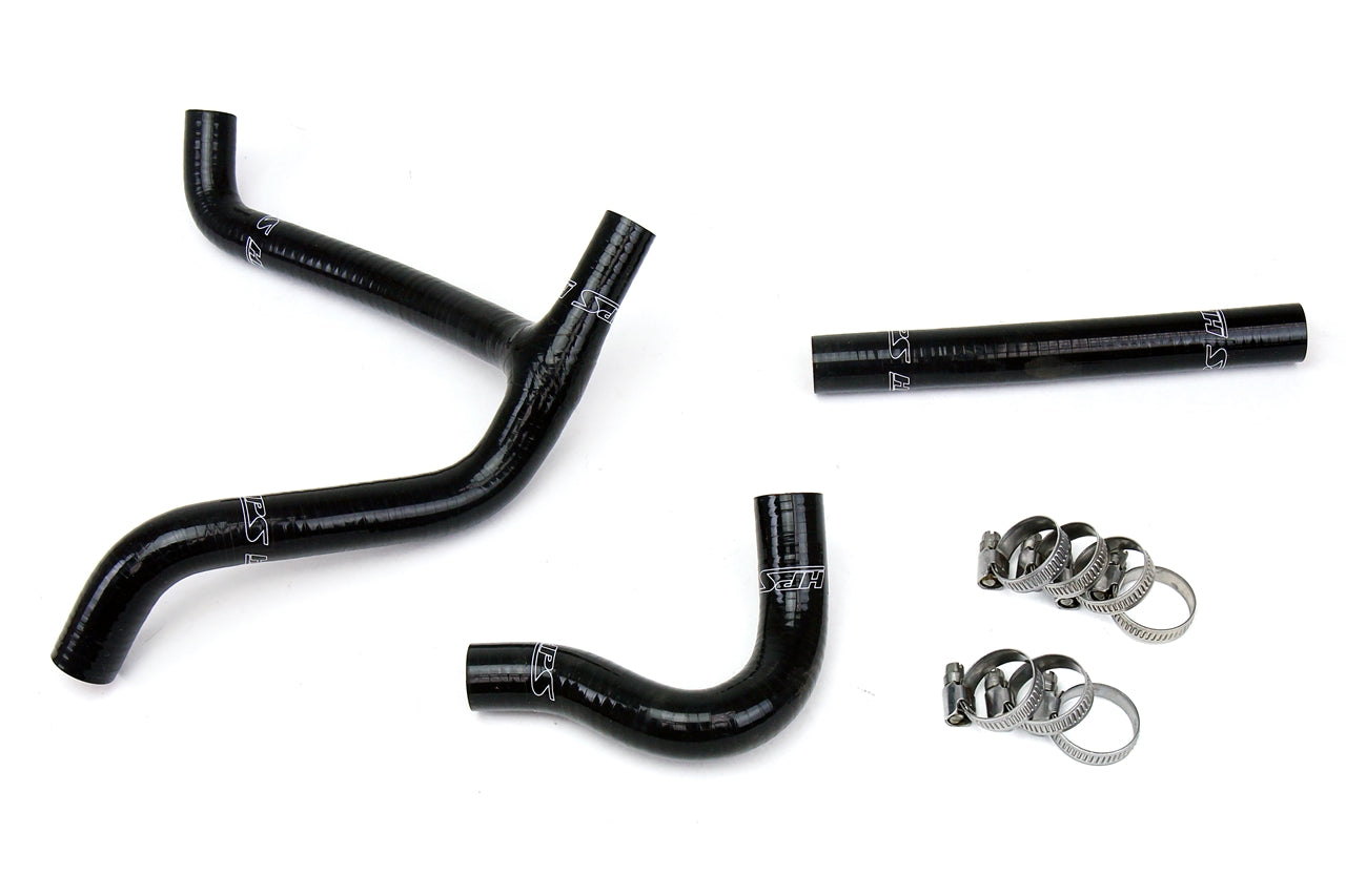HPS Performance High Temp Reinforced Silicone Radiator Coolant Hose Kit Black 57-1253-BLK