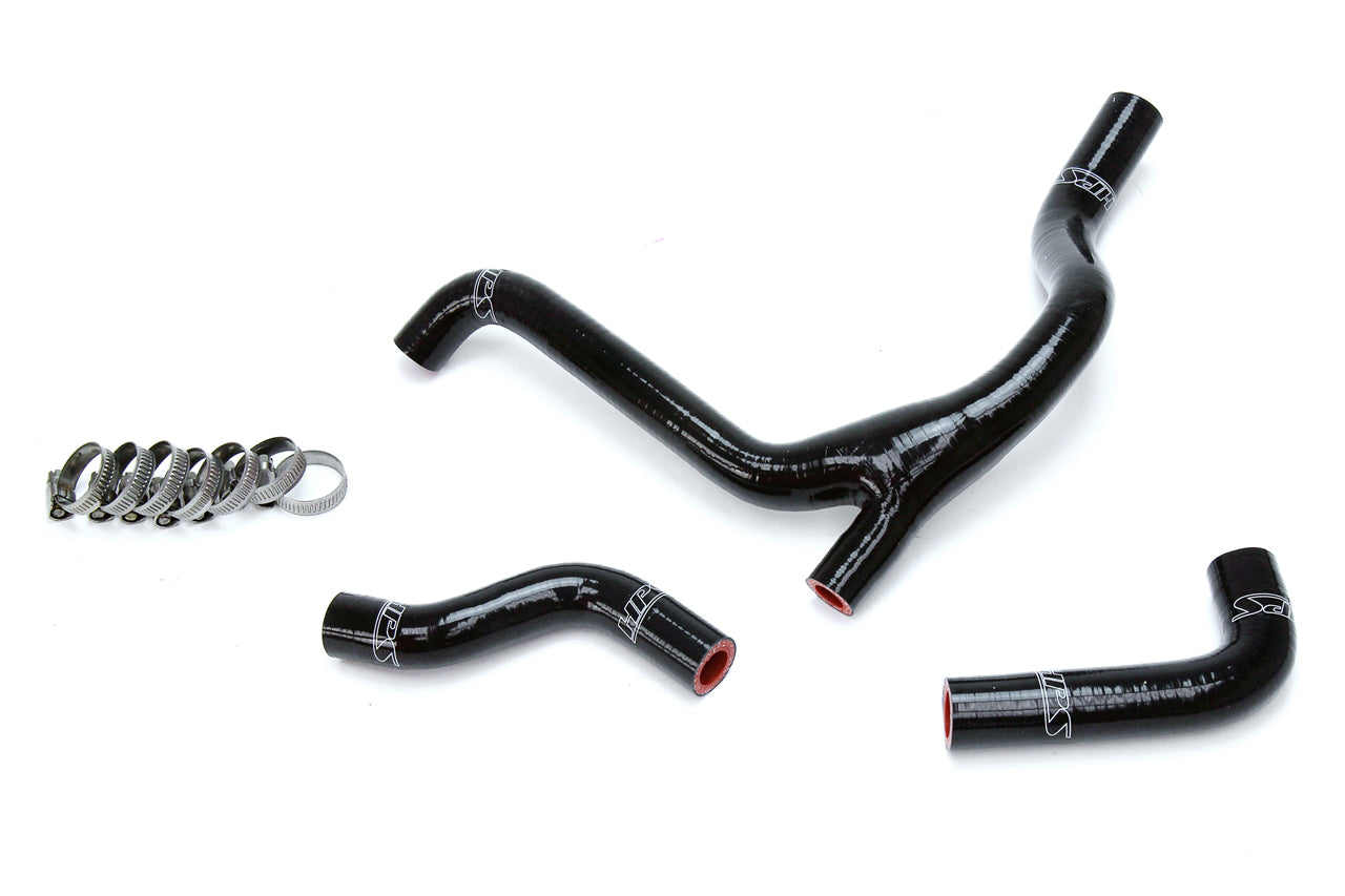 HPS Performance High Temp Reinforced Silicone Radiator Coolant Hose Kit Black 57-1254-BLK