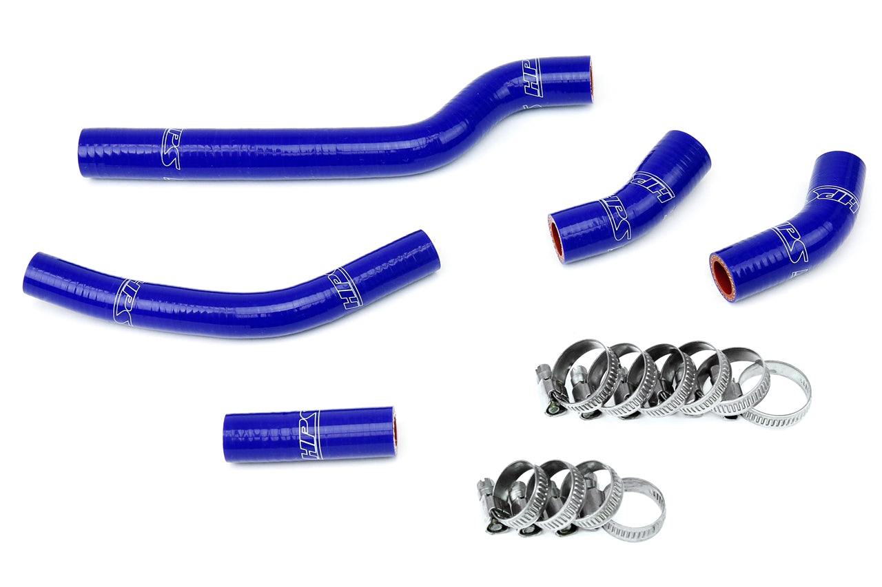 HPS Performance High Temp Reinforced Silicone Radiator Coolant Hose Kit Blue 57-1260-BLUE