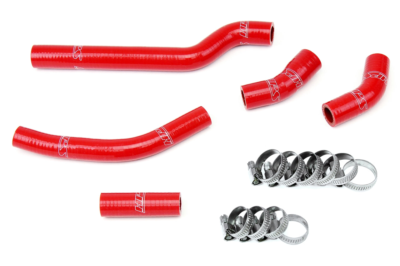 HPS Performance High Temp Reinforced Silicone Radiator Coolant Hose Kit Red 57-1260-RED