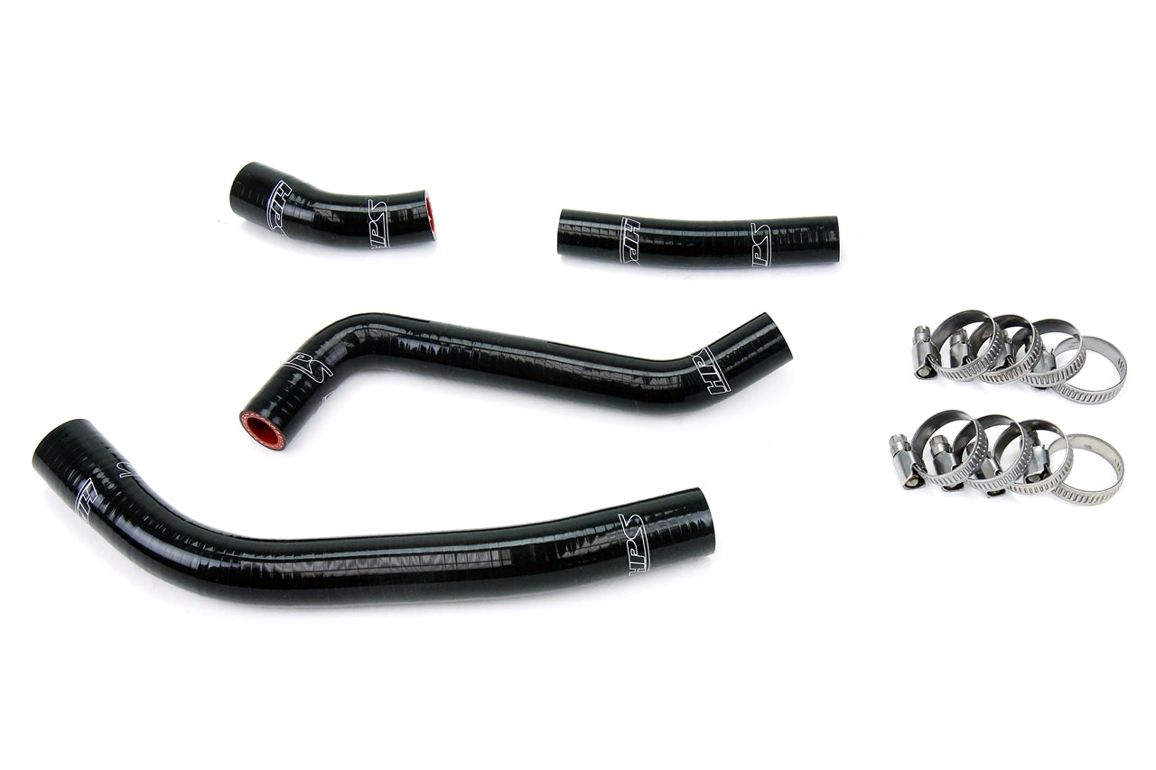 HPS Performance High Temp Reinforced Silicone Radiator Coolant Hose Kit Black 57-1263-BLK