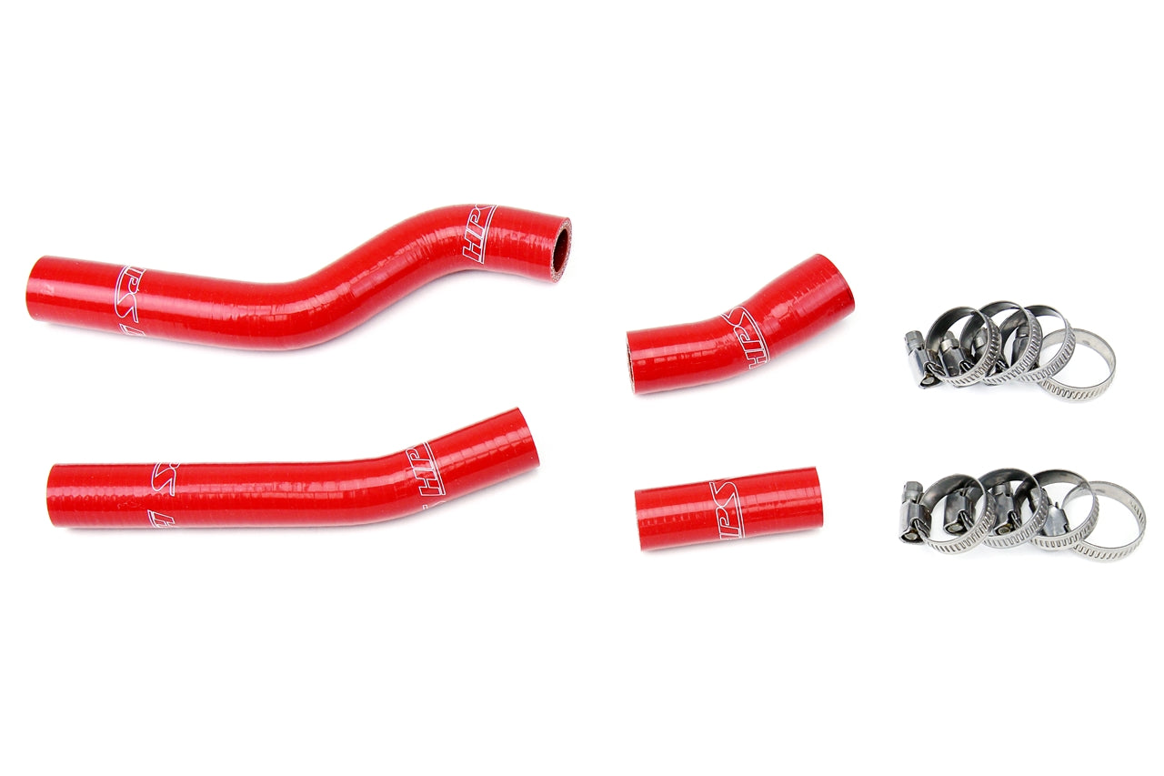HPS Performance High Temp Reinforced Silicone Radiator Coolant Hose Kit Red 57-1264-RED