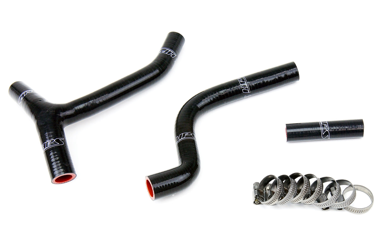 HPS Performance High Temp Reinforced Silicone Radiator Coolant Hose Kit Black 57-1265-BLK