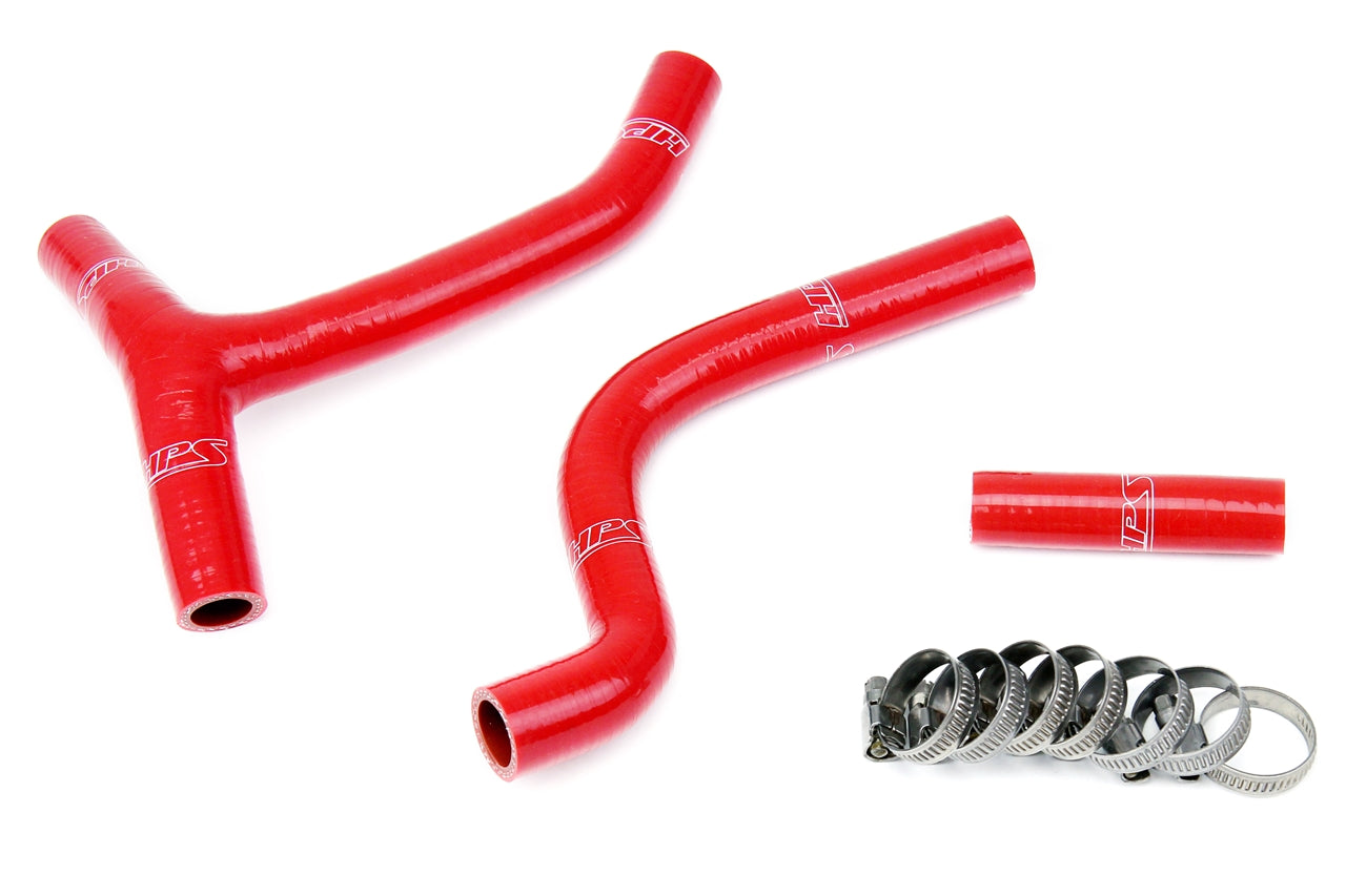 HPS Performance High Temp Reinforced Silicone Radiator Coolant Hose Kit Red 57-1265-RED