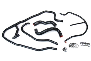 HPS Performance High Temp Reinforced Silicone Radiator and Heater Coolant Hose Kit Black 57-1276-BLK