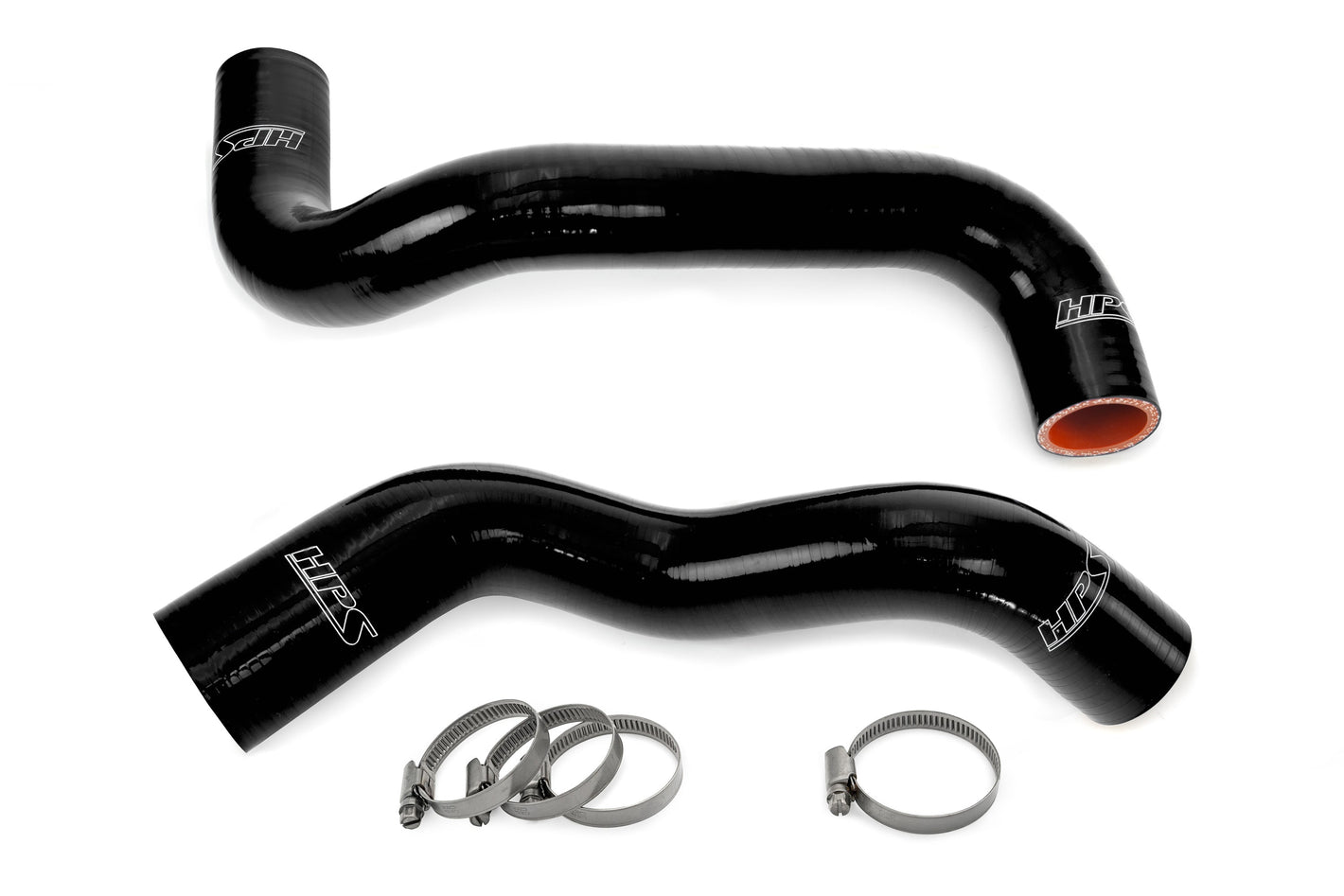 HPS Performance High Temp Reinforced Silicone Radiator Coolant Hose Kit Black 57-1276R-BLK