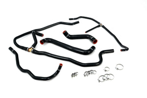 HPS Performance High Temp Reinforced Silicone Radiator and Heater Coolant Hose Kit Black 57-1277-BLK