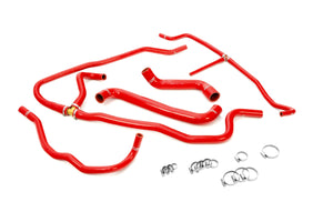 HPS Performance High Temp Reinforced Silicone Radiator and Heater Coolant Hose Kit Red 57-1277-RED