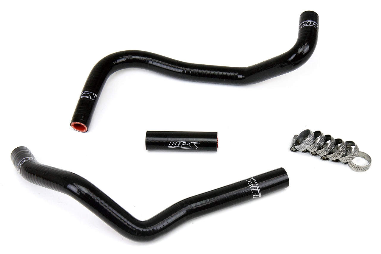 HPS Performance High Temp Reinforced Silicone Heater Coolant Hose Kit Black 57-1282-BLK
