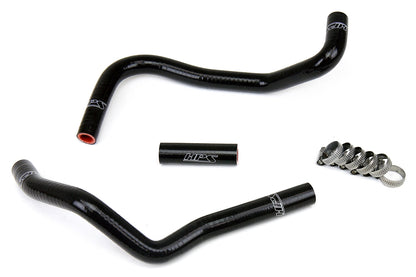 HPS Performance High Temp Reinforced Silicone Heater Coolant Hose Kit Black 57-1282-BLK