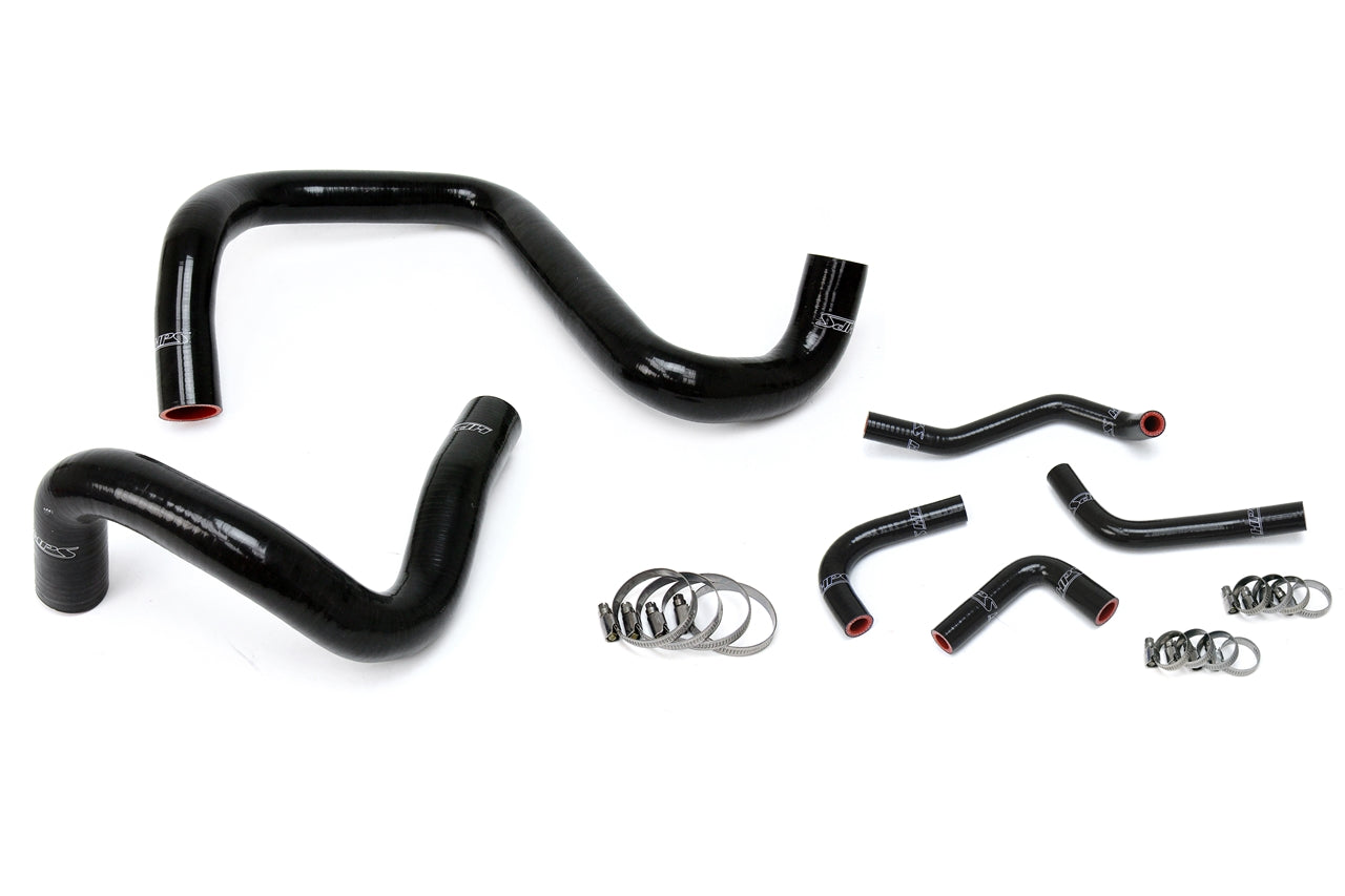 HPS Performance High Temp Reinforced Silicone Radiator and Heater Coolant Hose Kit Black 57-1285-BLK