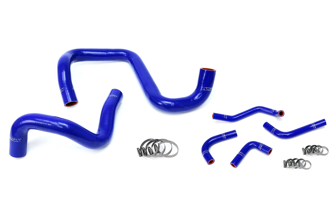 HPS Performance High Temp Reinforced Silicone Radiator and Heater Coolant Hose Kit Blue 57-1285-BLUE