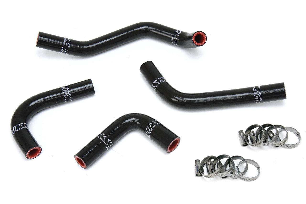 HPS Performance High Temp Reinforced Silicone Heater Coolant Hose Kit Black 57-1285H-BLK