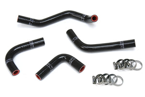 HPS Performance High Temp Reinforced Silicone Heater Coolant Hose Kit Black 57-1285H-BLK