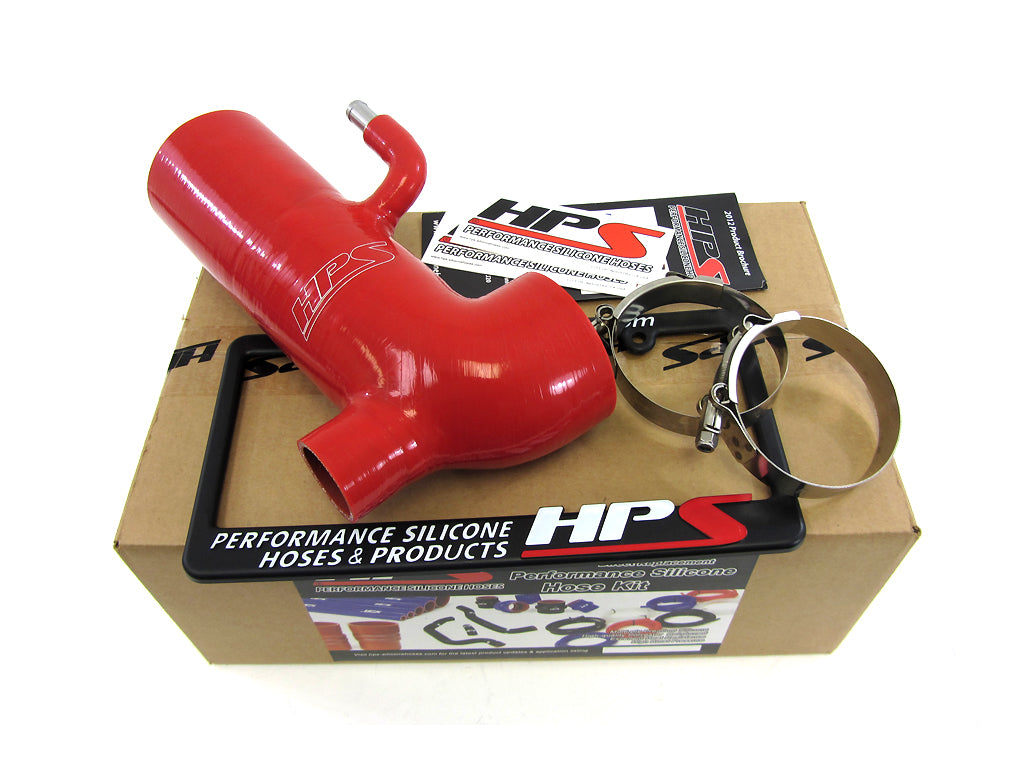 HPS Performance High Temp Reinforced Silicone Air Intake Hose Kit Red 57-1294-RED