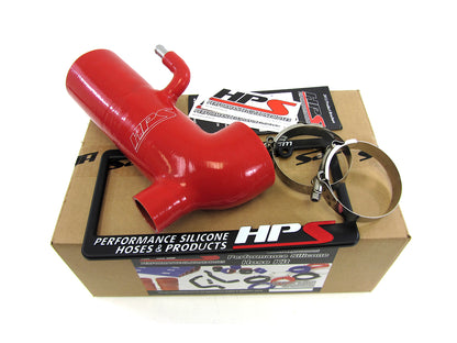 HPS Performance High Temp Reinforced Silicone Air Intake Hose Kit Red 57-1294-RED