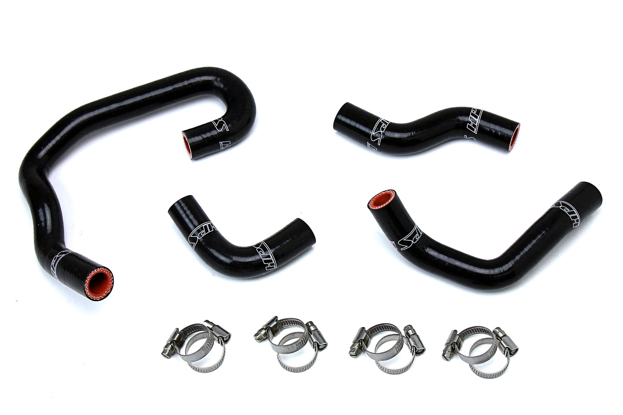 HPS Performance High Temp Reinforced Silicone Heater Coolant Hose Kit Black 57-1323H-BLK